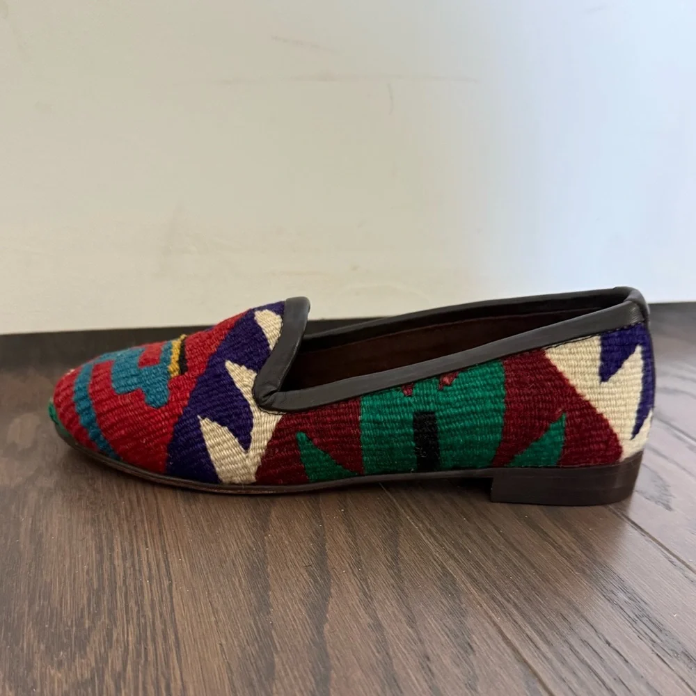 RES IPSA Kilim Marrakech Atelier Multi-Color loafers Size 7